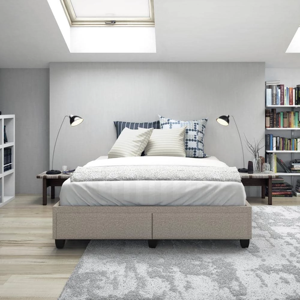 Beverly White with Storage Drawers Upholstered Full Platform Bed Frame by Boyd Sleep 5 Beverly White with Storage Drawers Upholstered Full Platform Bed Frame by Boyd Sleep - Image 3