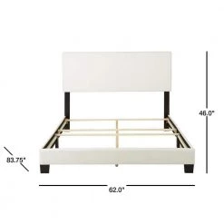 Barrett White Queen Upholstered Platform Bed by Boyd Sleep -DealsProLounger Store white boyd sleep platform beds hdbarwqn 40 1000