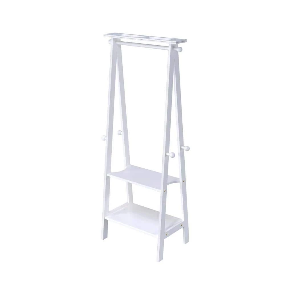 59 in. White Garment Rack by ORE International 3 59 in. White Garment Rack by ORE International