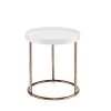 18.5 in. x 21.75 in. White Round Wood Edie Mid-Century Lipped Edge Side Table with Copper Legs by ORE International 2 18.5 in. x 21.75 in. White Round Wood Edie Mid-Century Lipped Edge Side Table with Copper Legs by ORE International -DealsProLounger Store white ore international end side tables ff 2058wh 64 1000