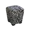 19.5 in. Zebra Storage Ottoman by ORE International